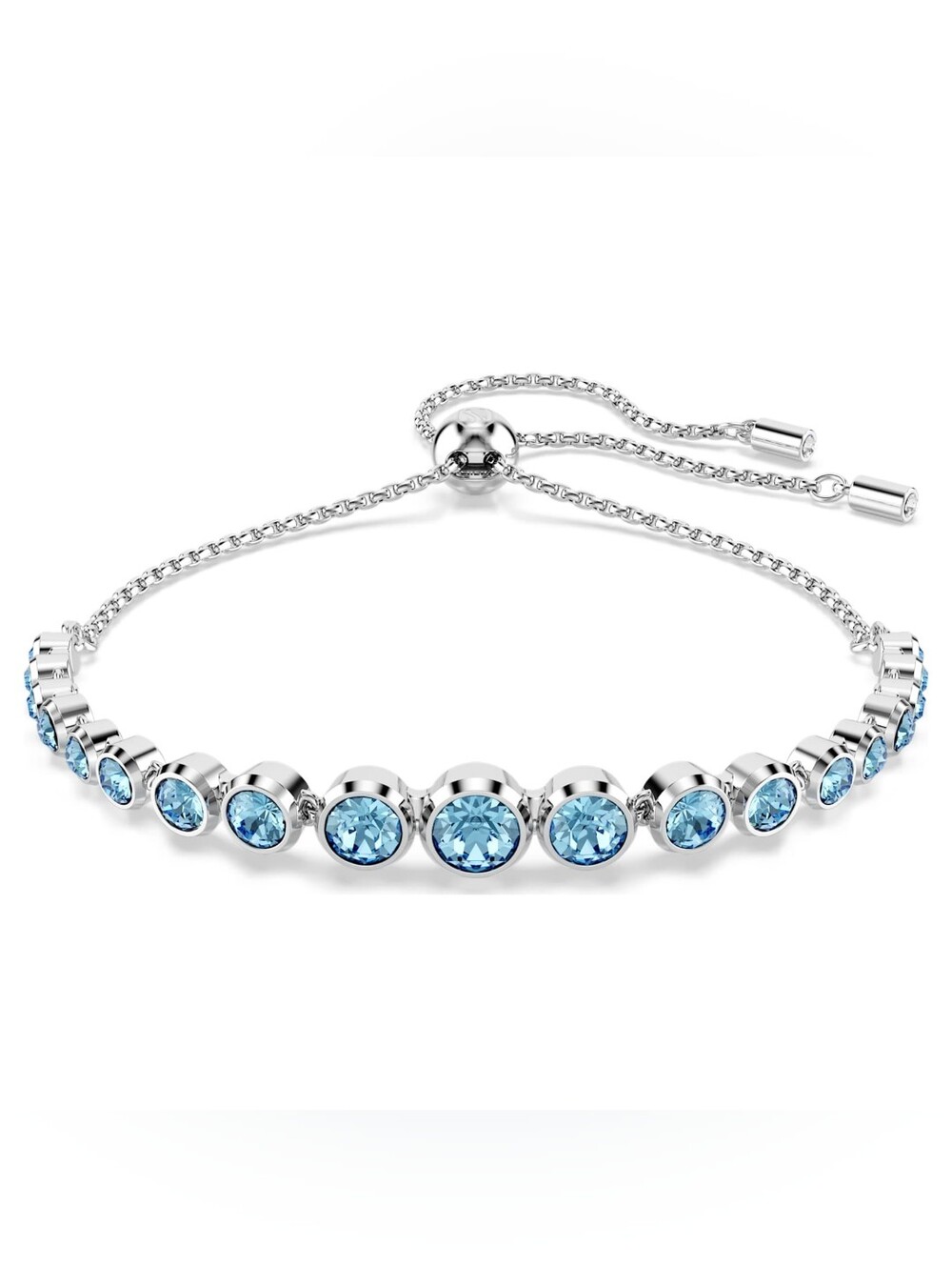 Swarovski Imber Bracelet – Blue Crystals, Rhodium Plated